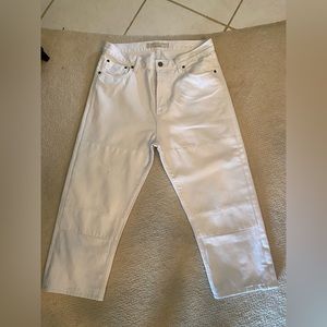 Marc Jacobs cropped white jeans